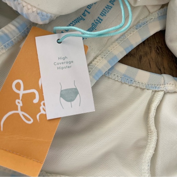 NWT Bikini Bottom plaid blue size 16W/18W - Picture 4 of 5